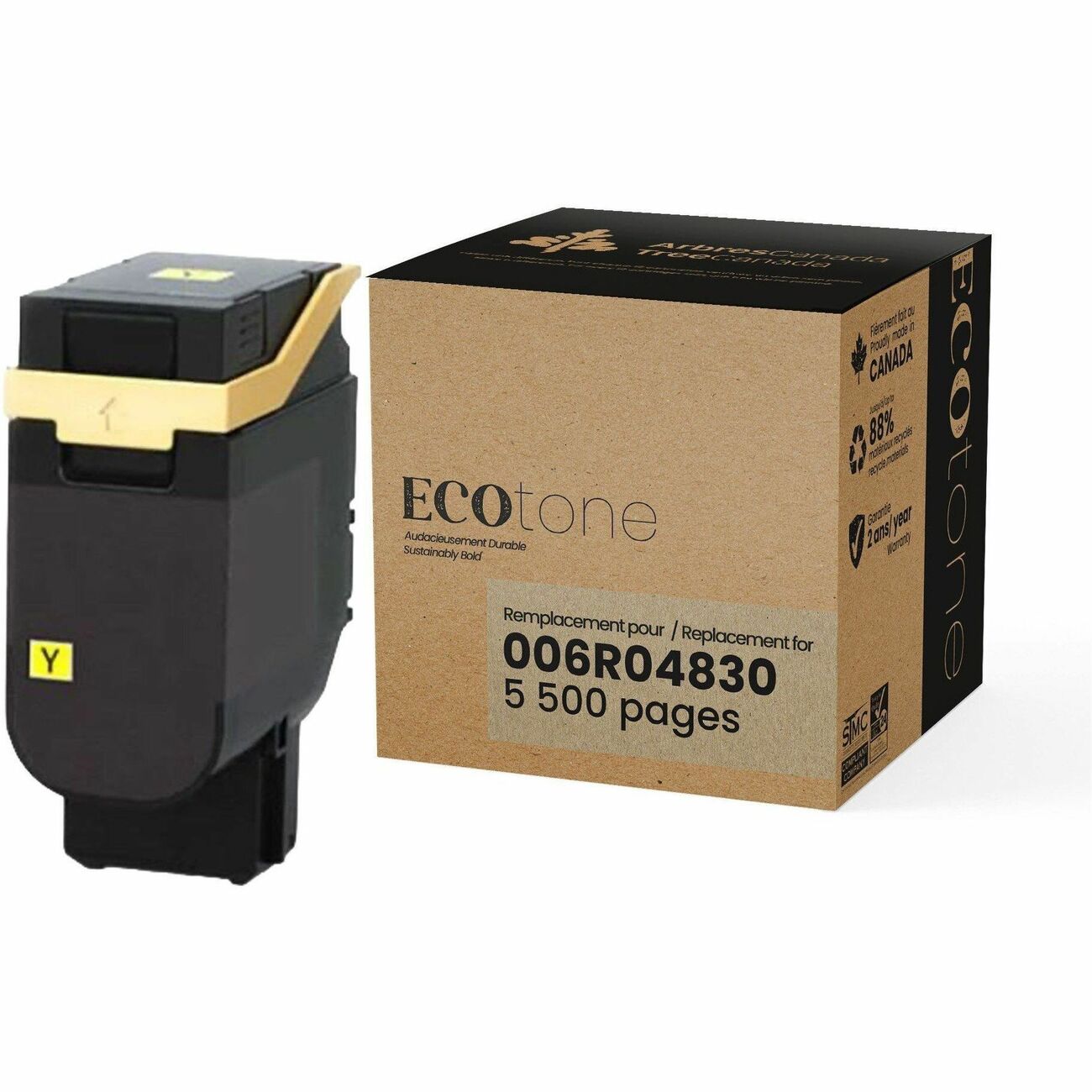 Cartouche de Toner Jaune Réusinée Ecotone RXE4830