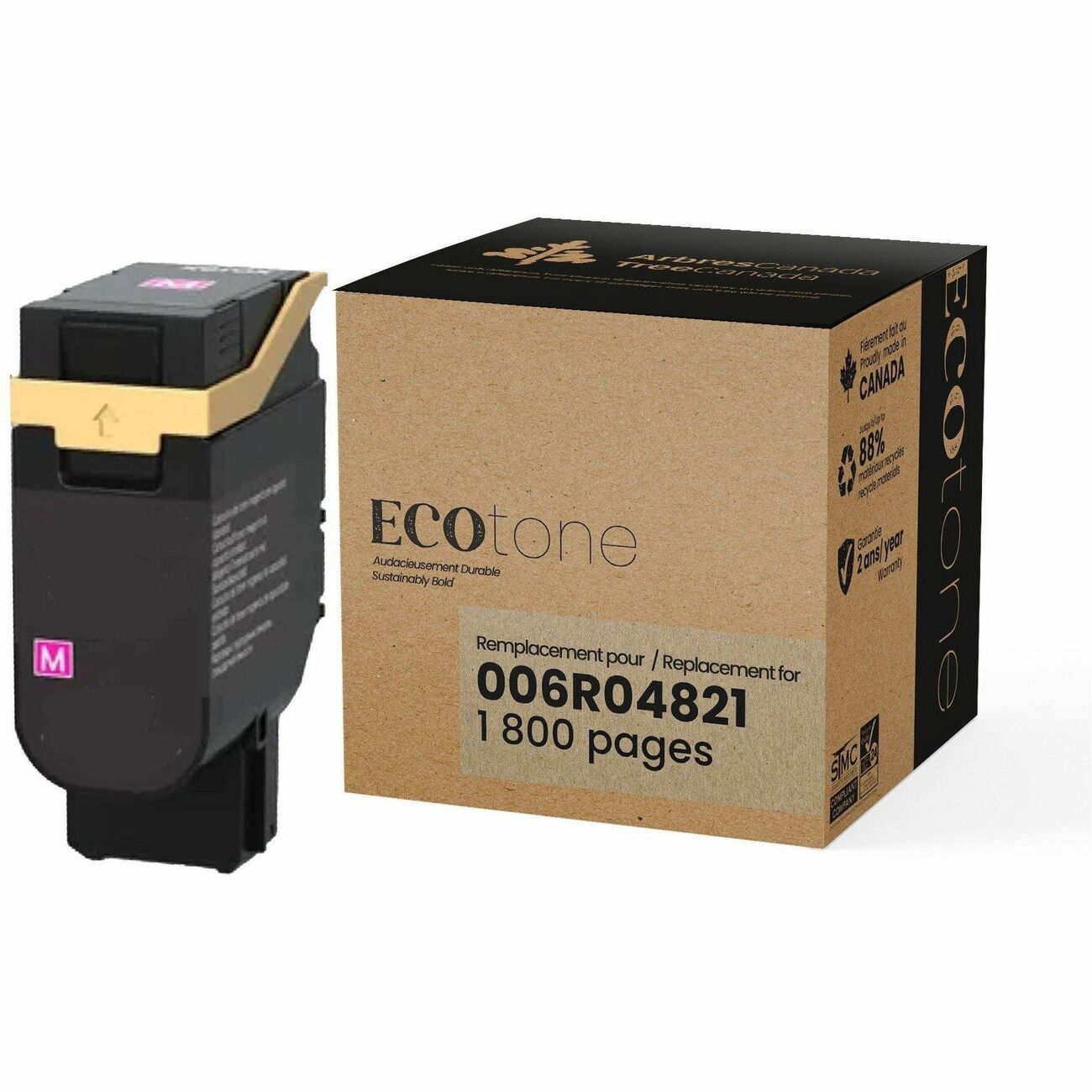 Cartouche de Toner Magenta Remanufacturée Ecotone RXE4821