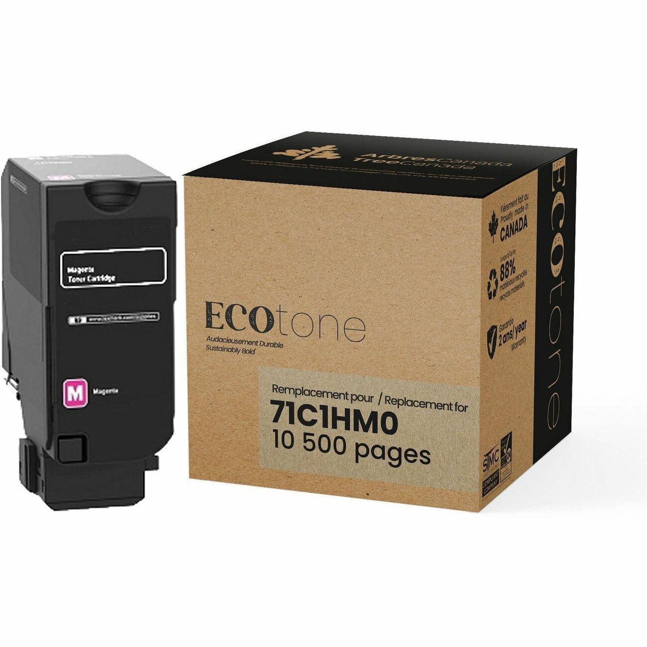 Ecotone RLEX71C1HM0 Cartouche de Toner Magenta Reconditionné