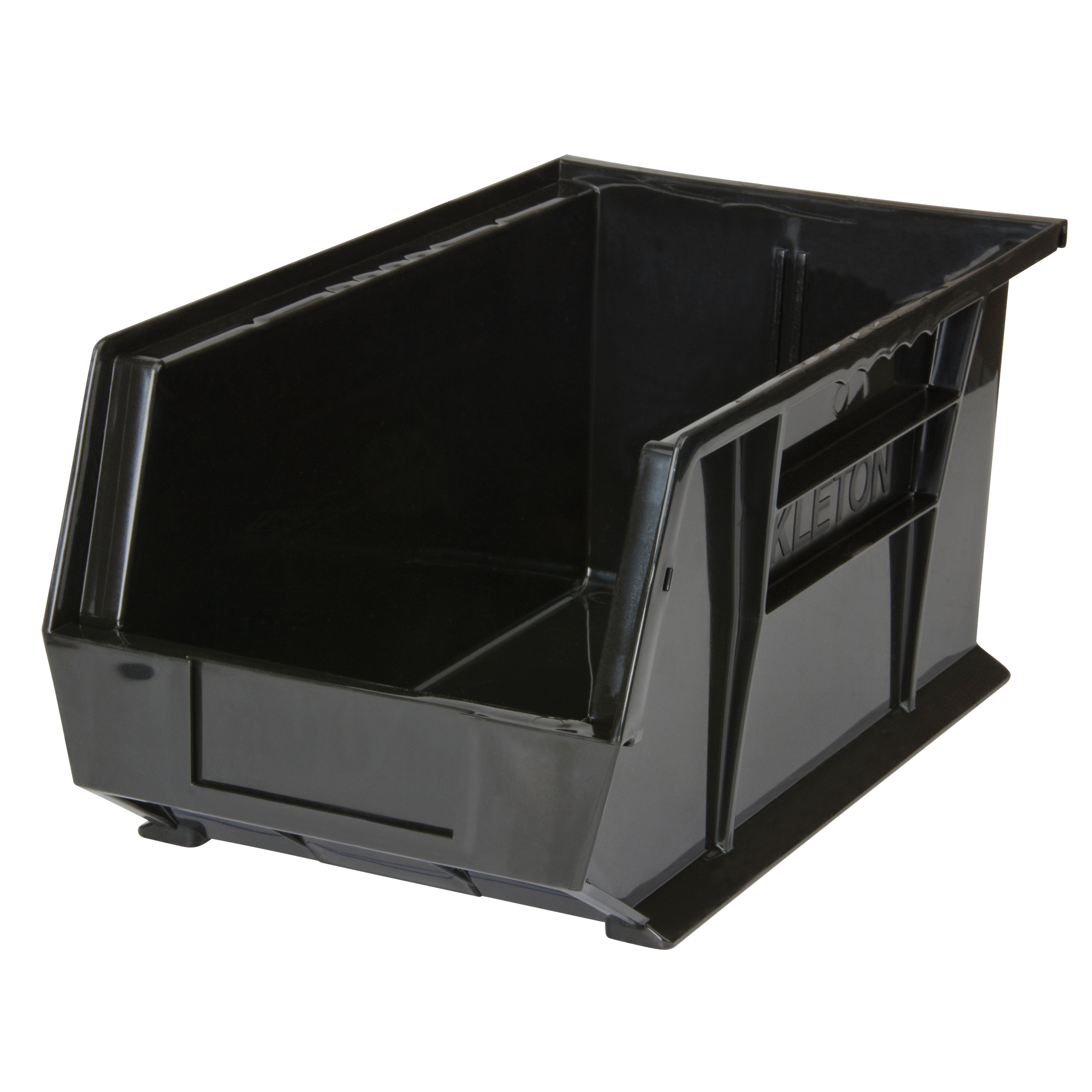 Bac de rangement empilable et suspendable, 8,25"L x 7"H x 14,75"P, Noir