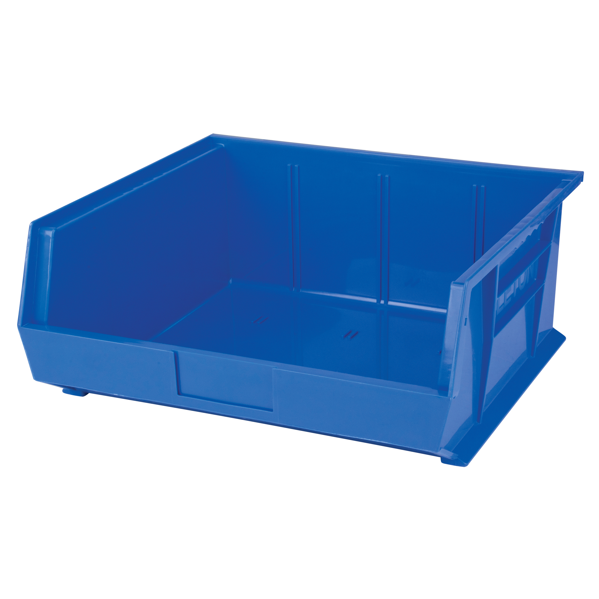 Bac empilable et suspendable bleu 16-1/2" L x 7" H x 14-3/4" P