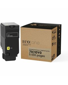 Ecotone RLEX71C10Y0 Cartouche de Toner Laser Jaune Remanufacturisée