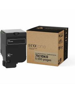 Ecotone RLEX71C10K0 Cartouche de Toner Noir Remise à Neuf