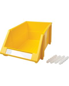 Stack & Hang Bin, 8-3/16" W x 6-3/16" H x 14" D, Yellow
