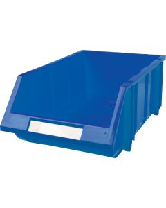 Stack & Hang Storage Bin, 11-13/16" W x 7" H x 17-11/16" D, Blue