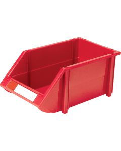 Stack & Hang Storage Bin, 8-3/16" W x 14" D, Red