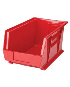 Stack & Hang Bin, 8-1/4" W x 7" H x 14-3/4" D, Red — Colour: Red, Capacity: 60 lbs., Outside Width: 8-1/4" — Supply Solution