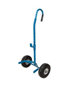 Cylinder Cart, 600 lbs Capacity, Flat-Free Wheels, P-Handle