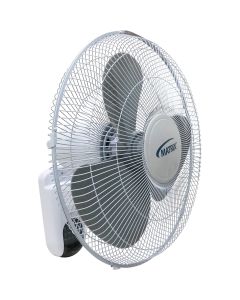 16" Commercial Wall Mount Oscillating Fan, 3-Speed