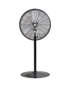 Heavy-Duty 24" 2-Speed Pedestal Fan, Non-Oscillating