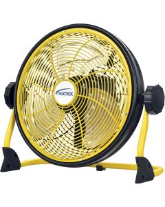 12" Rechargeable Commercial Fan, Variable Speed, USB