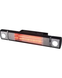 Wall Mounted Infrared Heater, 1500W, IP65 Outdoor Rated