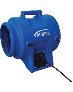 8" 1/4 HP 816 CFM Portable Air Blower, Rotomolded Plastic — Type: Axial, Horse Power: 1/4, Free Air Flow Rate: 816 CFM — Supp