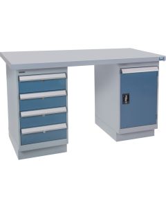 Industrial Workbench, 60" W x 24" D, 2500 lbs Capacity