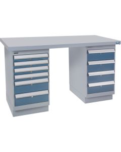 Industrial Workbench, 60" W x 30" D, 2500 lbs. Capacity