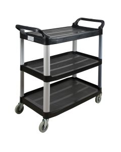 3-Tier Utility Cart, 250 lbs Capacity, 19.75" x 37.5" x 40.25"