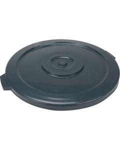 24" Dia. Flat Polyethylene Waste Container Lid — Material: Plastic/Polyethylene, Type: Flat Lid, Fits Container Size: 24" Dia