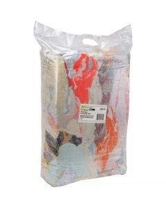 Recycled Material Wiping Rags, Terrycloth, Mix Colours, 25 lbs. — Supply Solution