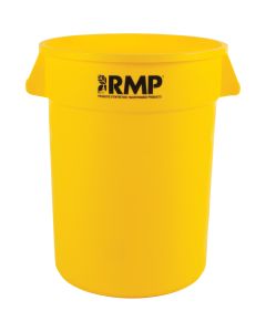 32 US gal. Yellow Polyethylene Waste Bin