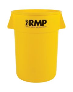 44 US gal. Yellow Polyethylene Industrial Garbage Bin