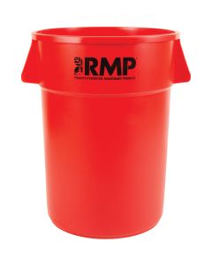 44 US gal. Red Polyethylene Garbage Bin, Nestable — Capacity: 44 US gal., Material: Polyethylene, Colour: Red — Supply Soluti