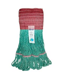 Wide-Band Mop Head, Antimicrobial/Floor Finishing/Specialty, Cotton/Rayon/Synthetic, Loop Style — Supply Solution