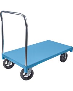 Platform Truck, 1400 lbs, 48" L x 24" W, Rubber Casters