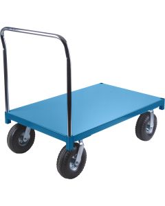 Heavy-Duty Platform Truck, 1200 lbs, 48" L x 24" W, Pneumatic