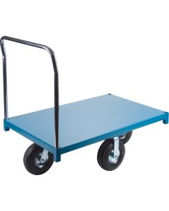 Heavy-Duty Platform Truck, 48" x 30", 1200 lbs, Pneumatic