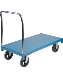 Heavy-Duty Platform Truck, 48" x 30", 2000 lbs, Rubber Casters