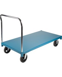 Heavy-Duty Platform Truck, 60" x 30", 2000 lbs, Rubber Casters