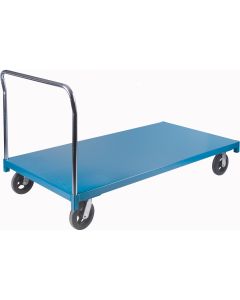 Heavy-Duty Platform Truck, 72" x 36", 2000 lbs, Rubber Casters