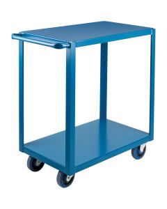 Heavy-Duty 2-Tier Shelf Cart, 18"W x 33"D, 1200 lbs Capacity