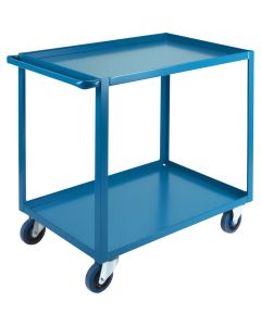 Heavy-Duty 2-Tier Shelf Cart, 24" W x 39" D, 1200 lbs.