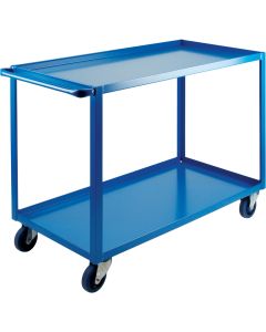 Heavy-Duty 2-Tier Shelf Cart, 1200 lbs, 24"W x 51"D