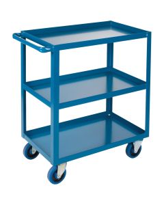 Heavy-Duty 3-Tier Shelf Cart, 18" W x 33" D, 1200 lbs