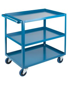 Heavy-Duty 3-Tier Shelf Cart, 24" W x 39" D, 1200 lbs.