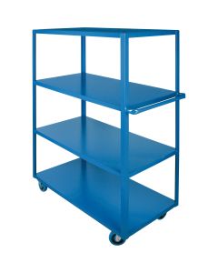Heavy-Duty 4-Tier Shelf Cart, 24" W x 48" D, 1200 lb Capacity