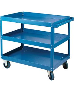 3-Tier Shelf Cart, 24" W x 48" D, 900 lbs. Capacity — No. Of Shelves: 3, Overall Width: 24", Overall Height: 48" — Supply Sol