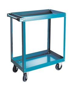 2-Tier Shelf Cart, 18" W x 30" D, 900 lbs Capacity