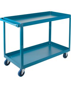 2-Tier Shelf Cart, 900 lbs Capacity, 24"W x 48"D — No. Of Shelves: 2, Overall Width: 24", Overall Height: 36" — Supply Soluti