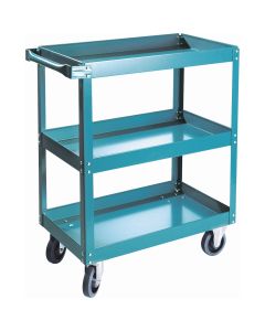 3-Tier Heavy-Duty Shelf Cart, 24" W x 36" D, 900 lbs Capacity