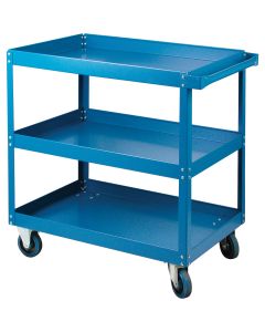 3-Tier 16-Gauge Steel Shelf Carts, 24"W x 36"H x 36"D, 900lbs — No. Of Shelves: 3, Overall Width: 24", Overall Height: 36" —