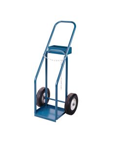 Gas Cylinder Cart, 400 lbs, Semi-Pneumatic Wheels, 12" x 10" Base