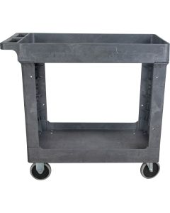 Heavy-Duty 2-Tier Utility Service Cart, 550 lbs Capacity, 16.5" x 32.5"