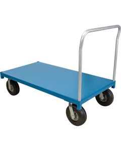 Outdoor Platform Truck, 60" x 30", 1200 lbs, Flat-Free Casters — Deck Width: 30", Deck Length: 60", Handle Height: 42" — Supp