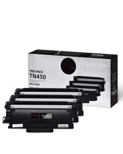 Brother TN450 Compatible Black Toner Cartridge 3-Pack