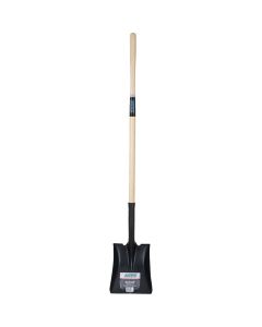 Square Point Shovel, Tempered Steel, 48" Hardwood Handle