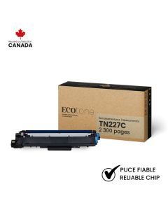 EcoTone Toner Cartridge - Remanufactured for Brother TN227C - Cyan — Supply Solution