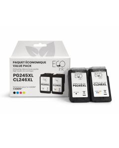 Eco Ink Ink Jet - Remanufactured for Canon PG245XL/C246XL - CMYK — Supply Solution